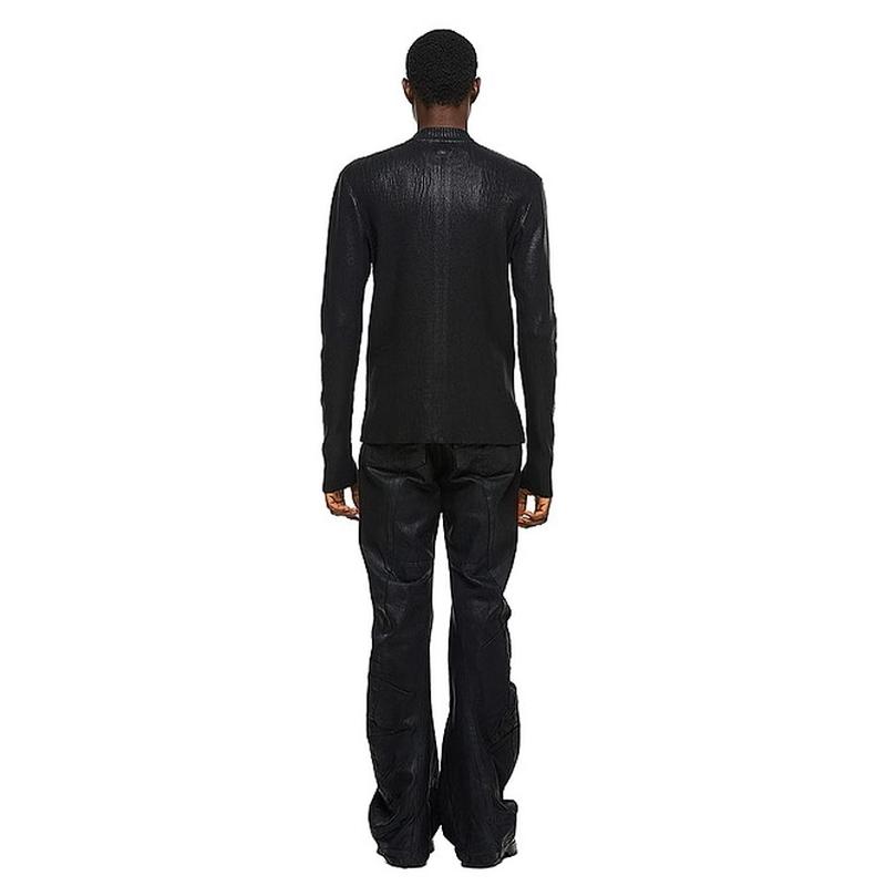 JULIUS JULIUS・ユリウス/COTTON YARN KNIT1/BLACK : OFFSIDE - 通販