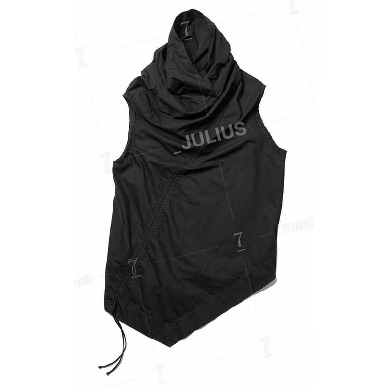 (予約品)8〜9月入荷予定/JULIUS・ユリウス/COTTON/NYLON TWILL SHIRT2/BLACK | JULIUS