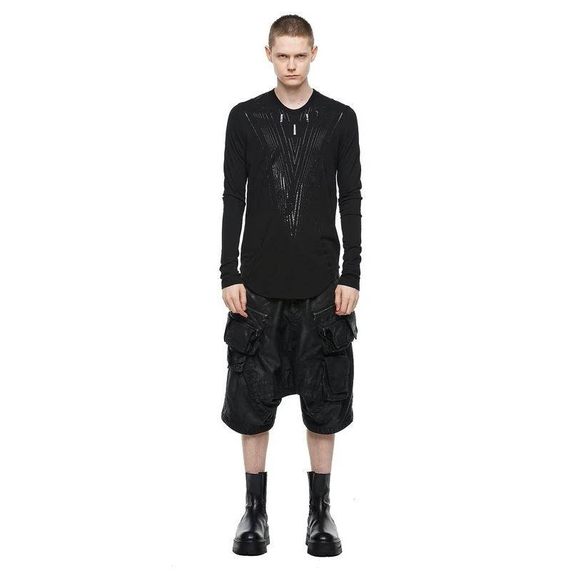 JULIUS・ユリウス/COTTON DRY JERSEY CUT & SEWN2/BLACK | JULIUS | 08