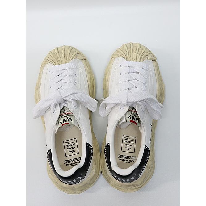 Maison MIHARA YASUHIRO/rs - BLAKEY -vintage color dyed original sole canvas Low-Top sneakers/WHITEの画像