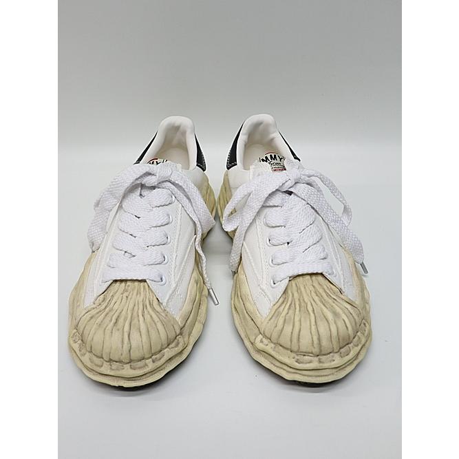 Maison MIHARA YASUHIRO/rs - BLAKEY -vintage color dyed original sole canvas Low-Top sneakers/WHITEの画像