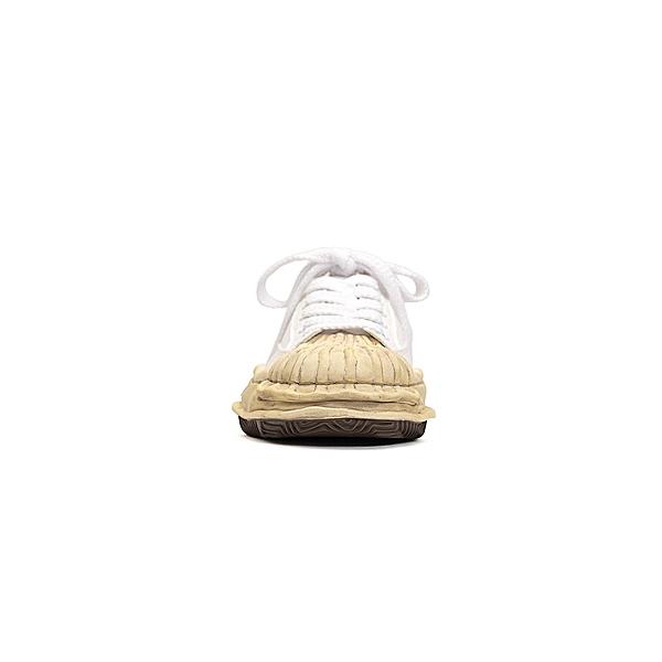Maison MIHARA YASUHIRO/rs - BLAKEY -vintage color dyed original sole canvas Low-Top sneakers/WHITEの画像