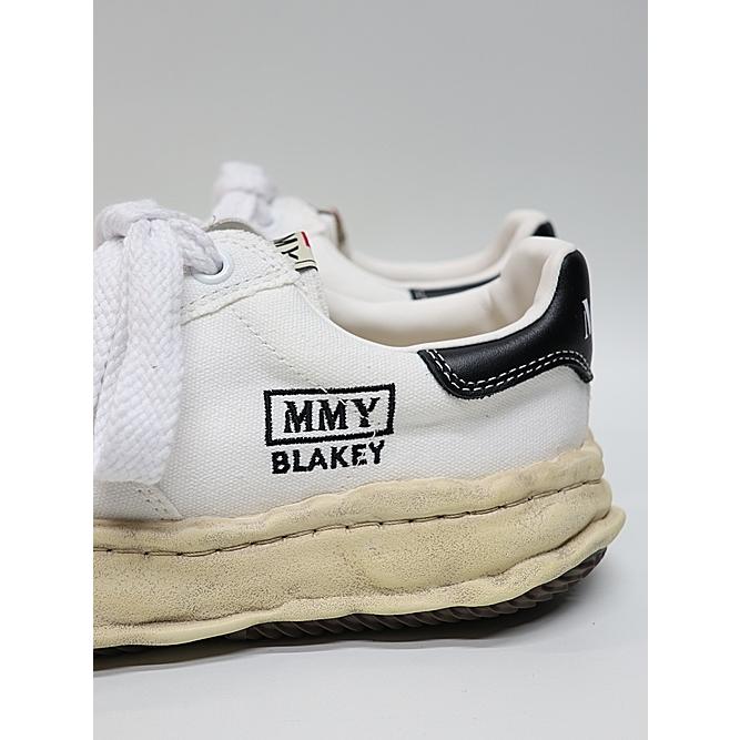 Maison MIHARA YASUHIRO/rs - BLAKEY -vintage color dyed original sole canvas Low-Top sneakers/WHITEの画像