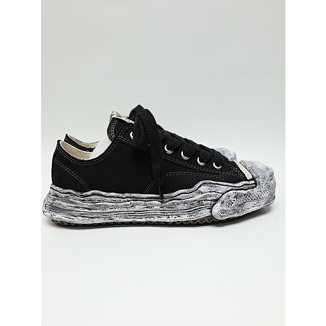 Maison MIHARA YASUHIRO・HANK low Original Sole Canvas garment dye Low-Top sneakers/BLKの画像