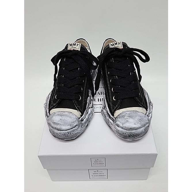 Maison MIHARA YASUHIRO・HANK low Original Sole Canvas garment dye Low-Top sneakers/BLKの画像