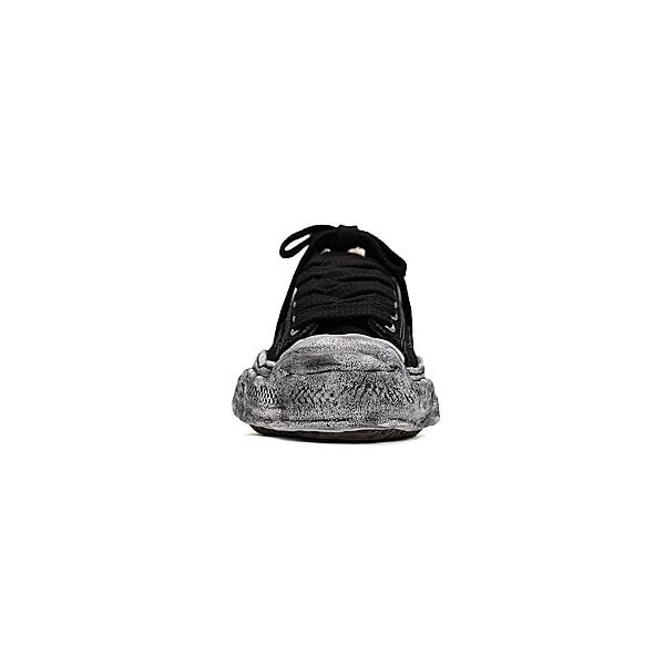 Maison MIHARA YASUHIRO・HANK low Original Sole Canvas garment dye Low-Top sneakers/BLKの画像