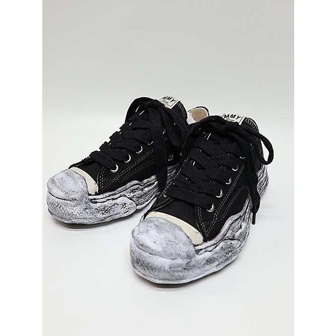 Maison MIHARA YASUHIRO・HANK low Original Sole Canvas garment dye Low-Top sneakers/BLKの画像