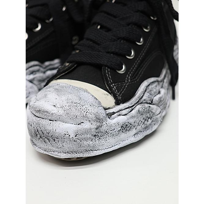 Maison MIHARA YASUHIRO・HANK low Original Sole Canvas garment dye Low-Top sneakers/BLKの画像