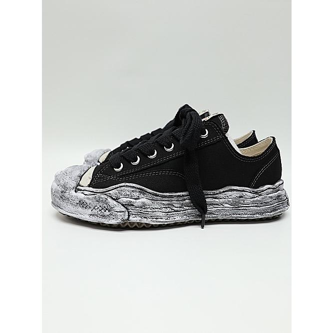 Maison MIHARA YASUHIRO・HANK low Original Sole Canvas garment dye Low-Top sneakers/BLKの画像
