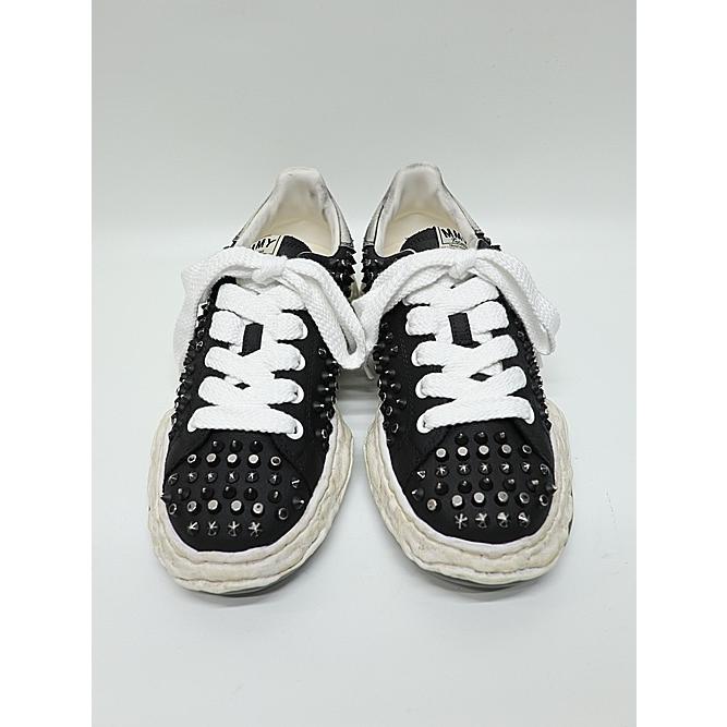 Maison MIHARA YASUHIRO・CHARLES original sole studded canvas Low-Top sneakers/BLKの画像