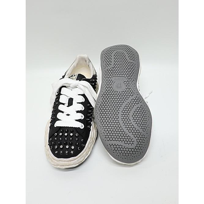 Maison MIHARA YASUHIRO・CHARLES original sole studded canvas Low-Top sneakers/BLKの画像