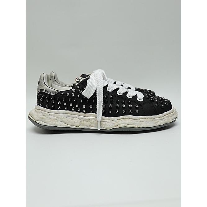 Maison MIHARA YASUHIRO・CHARLES original sole studded canvas Low-Top sneakers/BLKの画像