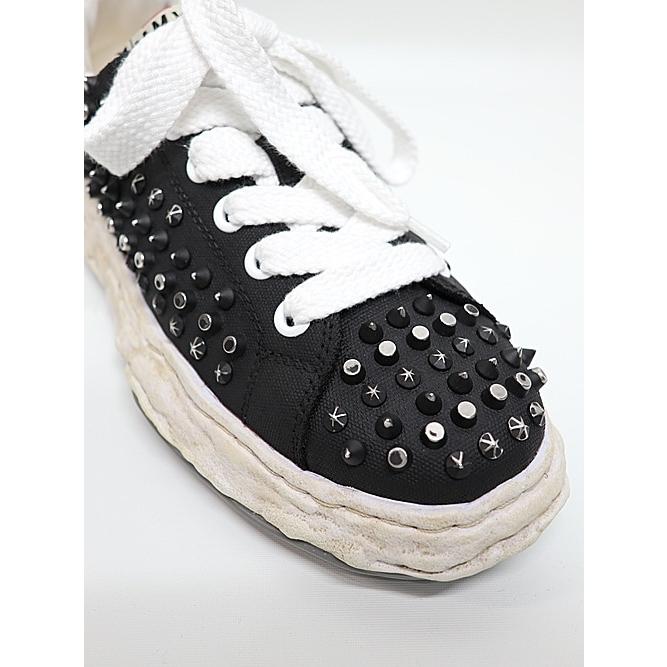 Maison MIHARA YASUHIRO・CHARLES original sole studded canvas Low-Top sneakers/BLKの画像
