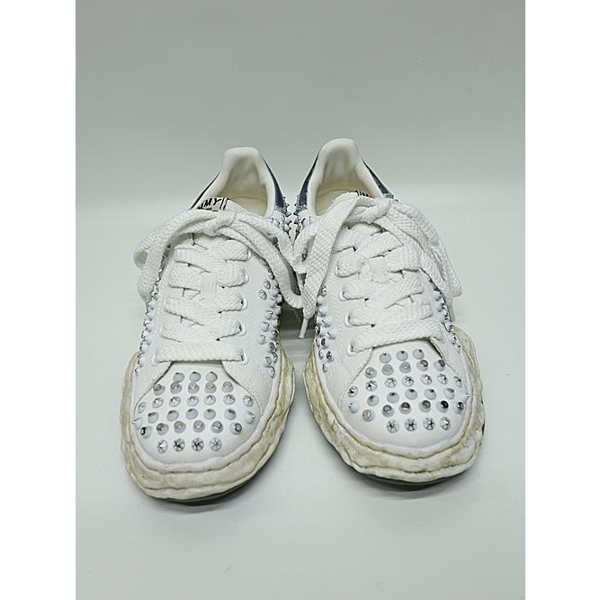 Maison MIHARA YASUHIRO・CHARLES original sole studded canvas Low-Top sneakers/WHTの画像