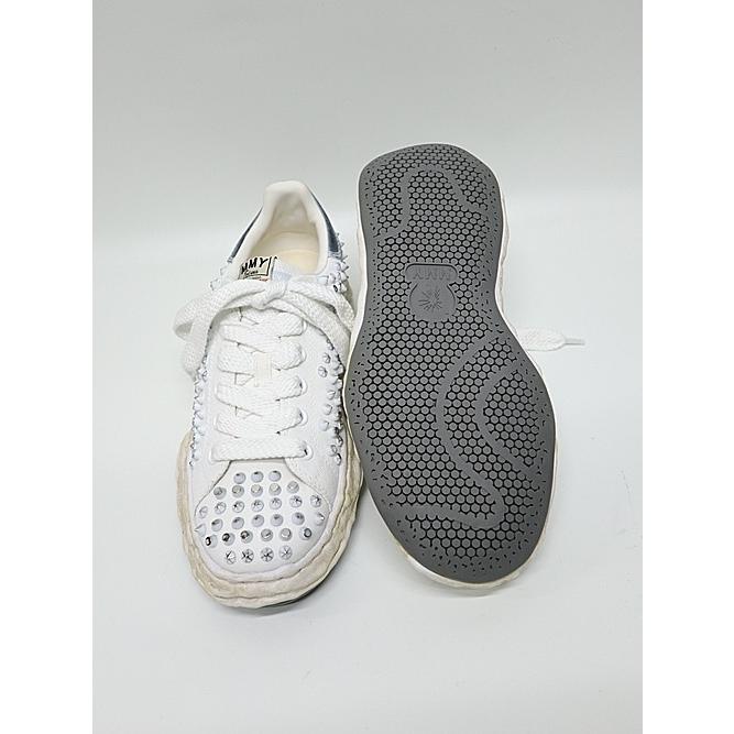 Maison MIHARA YASUHIRO・CHARLES original sole studded canvas Low-Top sneakers/WHTの画像
