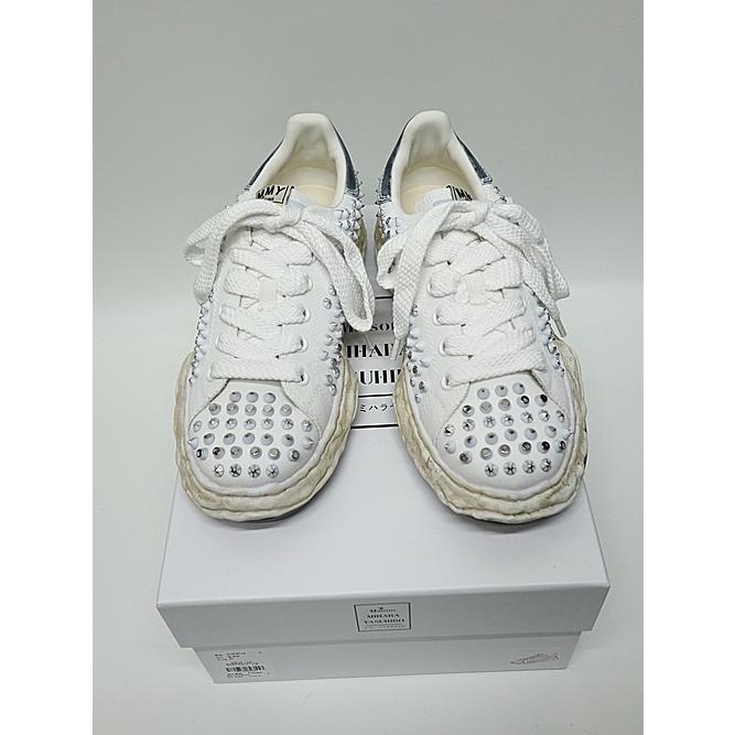 Maison MIHARA YASUHIRO・CHARLES original sole studded canvas Low-Top sneakers/WHTの画像