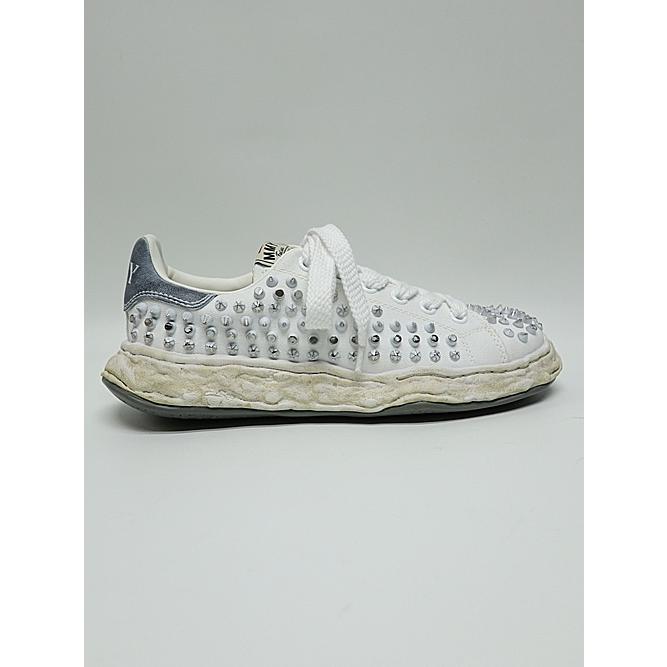 Maison MIHARA YASUHIRO・CHARLES original sole studded canvas Low-Top sneakers/WHTの画像