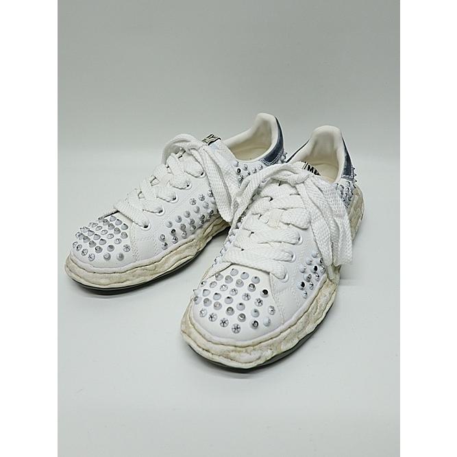 Maison MIHARA YASUHIRO・CHARLES original sole studded canvas Low-Top sneakers/WHTの画像