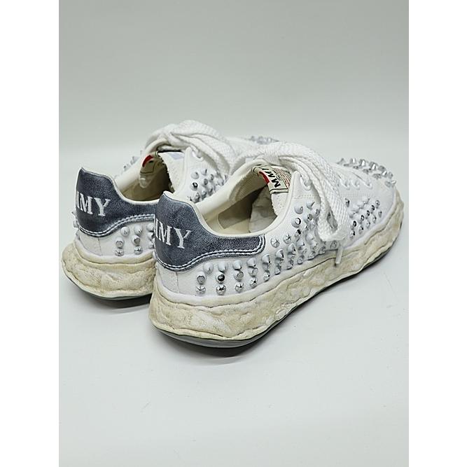 Maison MIHARA YASUHIRO・CHARLES original sole studded canvas Low-Top sneakers/WHTの画像