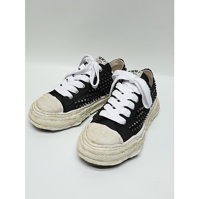 Maison MIHARA YASUHIRO・PETERSON 23 /Original Sole Studded Paint Canvas Low-Top Sneaker/BLACK | MAISON MIHARA YASUHIRO | 02