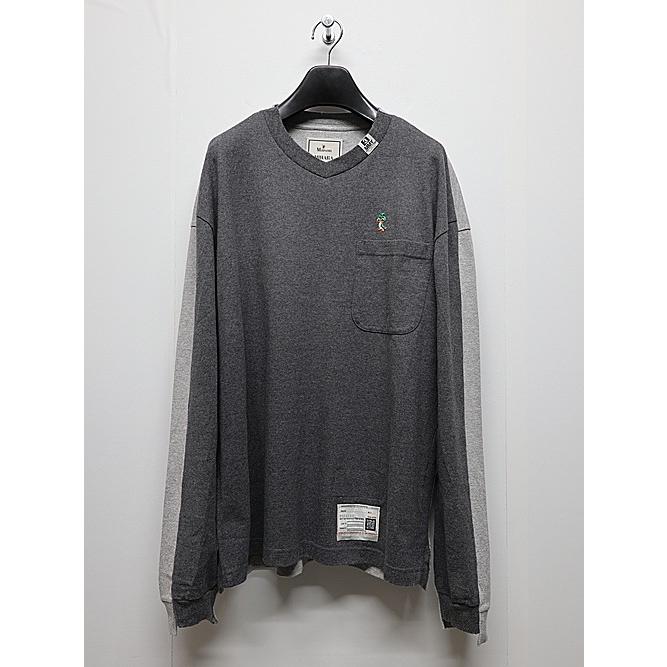 Maison MIHARA YASUHIRO・COMBINED LONG SLEEVES TEE/CHARCOAL | MAISON MIHARA YASUHIRO