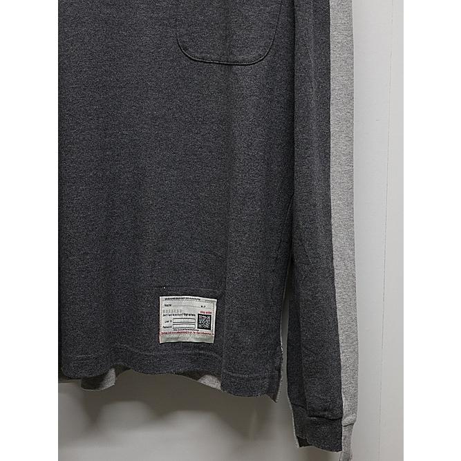 Maison MIHARA YASUHIRO・COMBINED LONG SLEEVES TEE/CHARCOAL | MAISON MIHARA YASUHIRO | 02
