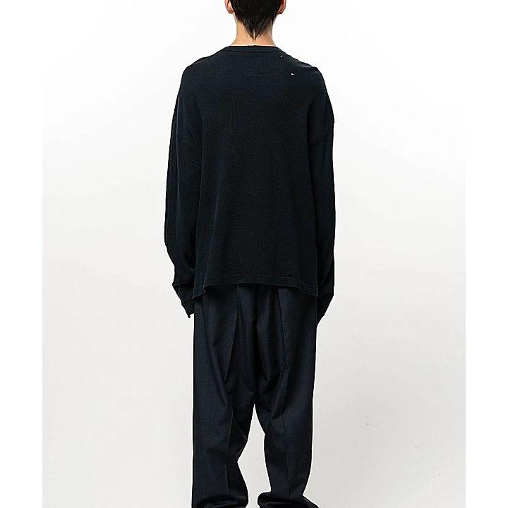 Maison MIHARA YASUHIRO・メゾン ミハラヤスヒロ/Jersey Stitch THERMAL COMBINED LS TEE/BLACK | MAISON MIHARA YASUHIRO | 11