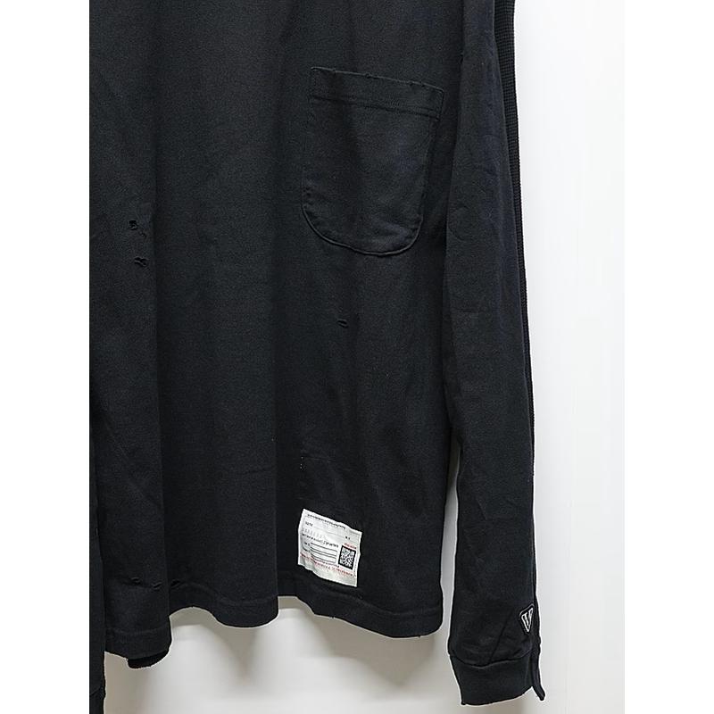 Maison MIHARA YASUHIRO・メゾン ミハラヤスヒロ/Jersey Stitch THERMAL COMBINED LS TEE/BLACK | MAISON MIHARA YASUHIRO | 02