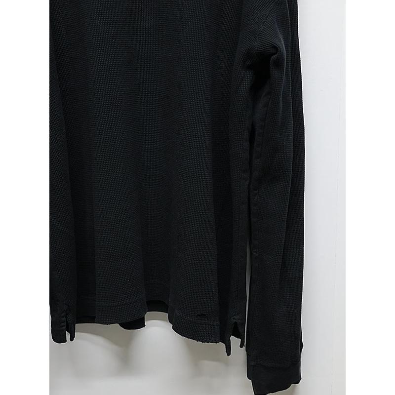 Maison MIHARA YASUHIRO・メゾン ミハラヤスヒロ/Jersey Stitch THERMAL COMBINED LS TEE/BLACK | MAISON MIHARA YASUHIRO | 06