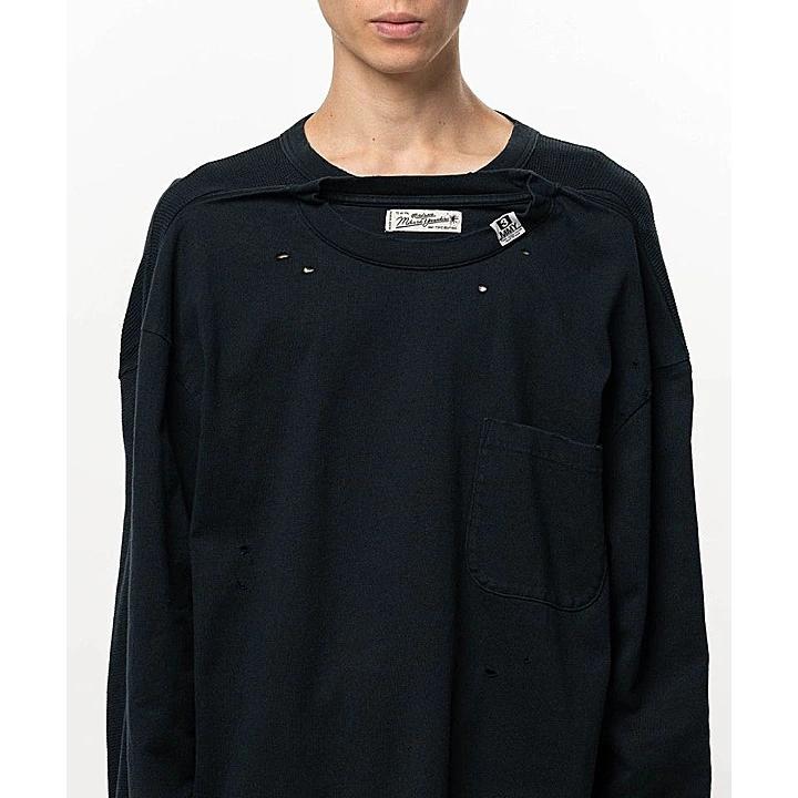 Maison MIHARA YASUHIRO・メゾン ミハラヤスヒロ/Jersey Stitch THERMAL COMBINED LS TEE/BLACK | MAISON MIHARA YASUHIRO | 08