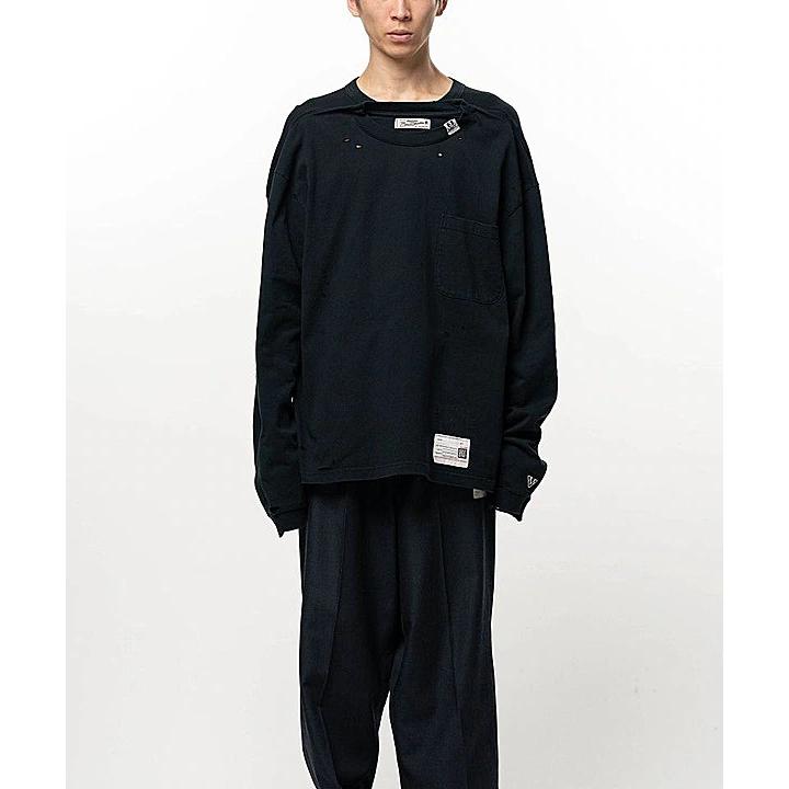 Maison MIHARA YASUHIRO・メゾン ミハラヤスヒロ/Jersey Stitch THERMAL COMBINED LS TEE/BLACK | MAISON MIHARA YASUHIRO | 09