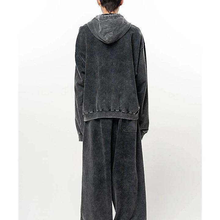 Maison MIHARA YASUHIRO・メゾン ミハラヤスヒロ/French Terry BLEACHED SWEAT PARKA/BLACK | MAISON MIHARA YASUHIRO | 12