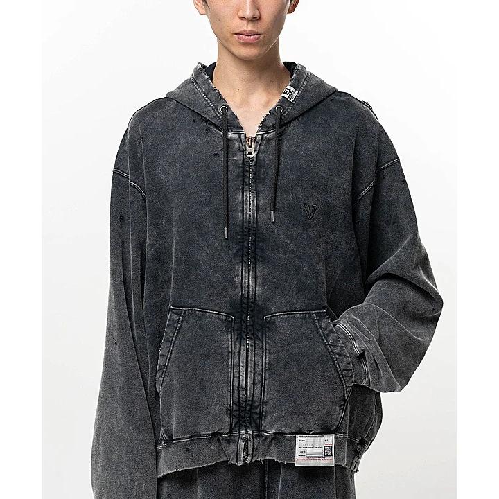 Maison MIHARA YASUHIRO・メゾン ミハラヤスヒロ/French Terry BLEACHED SWEAT PARKA/BLACK | MAISON MIHARA YASUHIRO | 08
