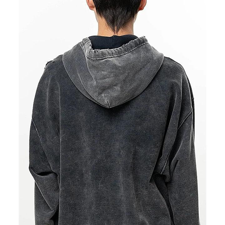 Maison MIHARA YASUHIRO・メゾン ミハラヤスヒロ/French Terry BLEACHED SWEAT PARKA/BLACK | MAISON MIHARA YASUHIRO | 09