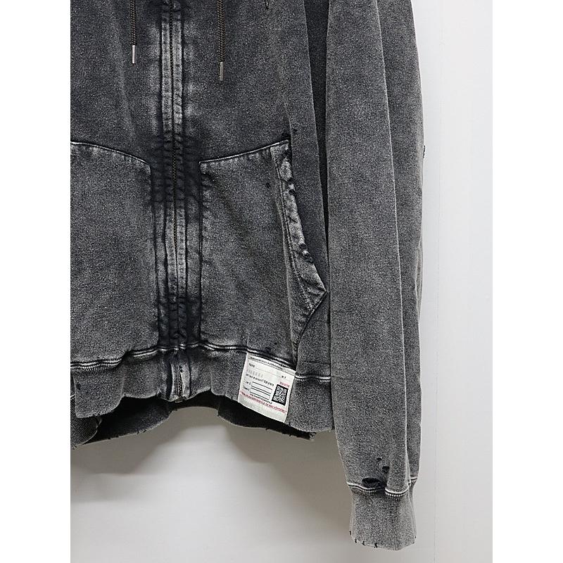 Maison MIHARA YASUHIRO・メゾン ミハラヤスヒロ/French Terry BLEACHED SWEAT PARKA/BLACK | MAISON MIHARA YASUHIRO | 02