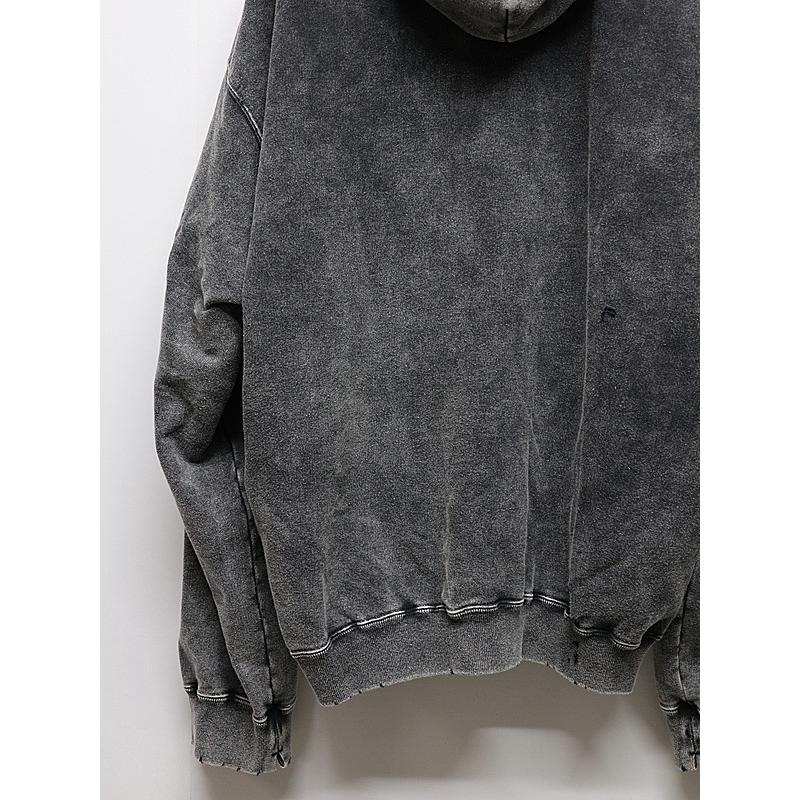 Maison MIHARA YASUHIRO・メゾン ミハラヤスヒロ/French Terry BLEACHED SWEAT PARKA/BLACK | MAISON MIHARA YASUHIRO | 04