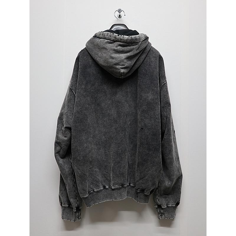 Maison MIHARA YASUHIRO・メゾン ミハラヤスヒロ/French Terry BLEACHED SWEAT PARKA/BLACK | MAISON MIHARA YASUHIRO | 05