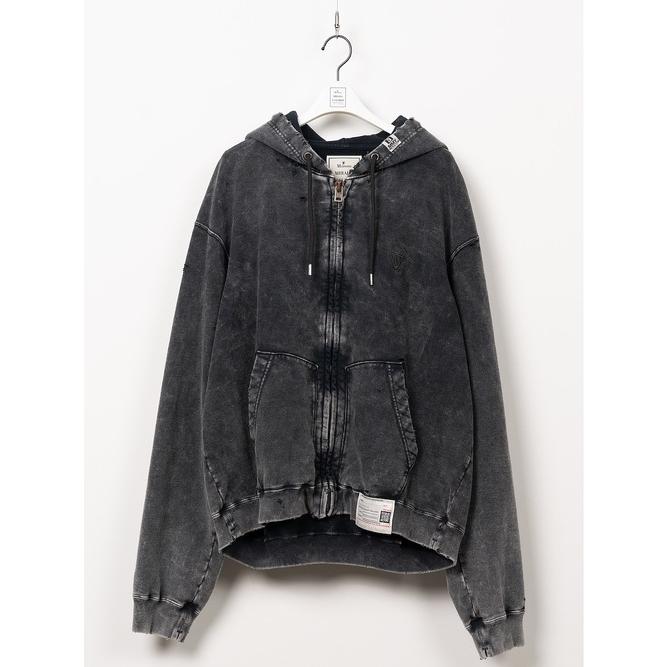 Maison MIHARA YASUHIRO・メゾン ミハラヤスヒロ/French Terry BLEACHED SWEAT PARKA/BLACK | MAISON MIHARA YASUHIRO | 06