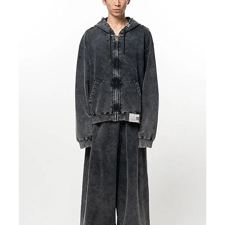 Maison MIHARA YASUHIRO・メゾン ミハラヤスヒロ/French Terry BLEACHED SWEAT PARKA/BLACK | MAISON MIHARA YASUHIRO | 10