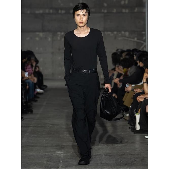 ATTACHMENT・アタッチメント/COW LEATHER WESTERN BELT/BLACKの画像