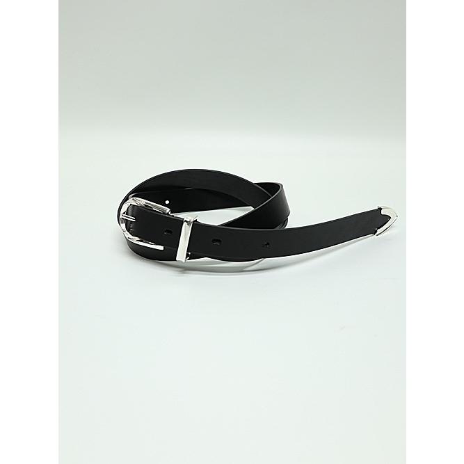 ATTACHMENT・アタッチメント/COW LEATHER WESTERN BELT/BLACKの画像