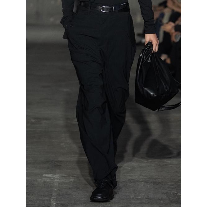 ATTACHMENT・アタッチメント/COW LEATHER WESTERN BELT/BLACKの画像