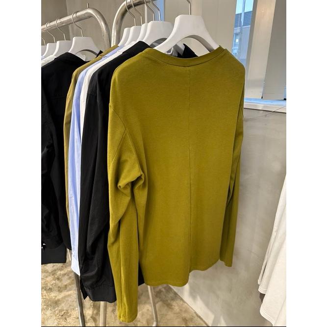(予約品）7〜8月入荷予定/ATTACHMENT・アタッチメント/BRUSHED YARN SMOOTH SLIM FIT L/S TEE/D.YELLOW | ATTACHMENT | 03