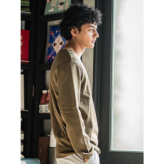 RESOUND CLOTHING・リサウンドクロージング/ST COTTON　waffle Thermal/KHAKI | RESOUND CLOTHING | 05