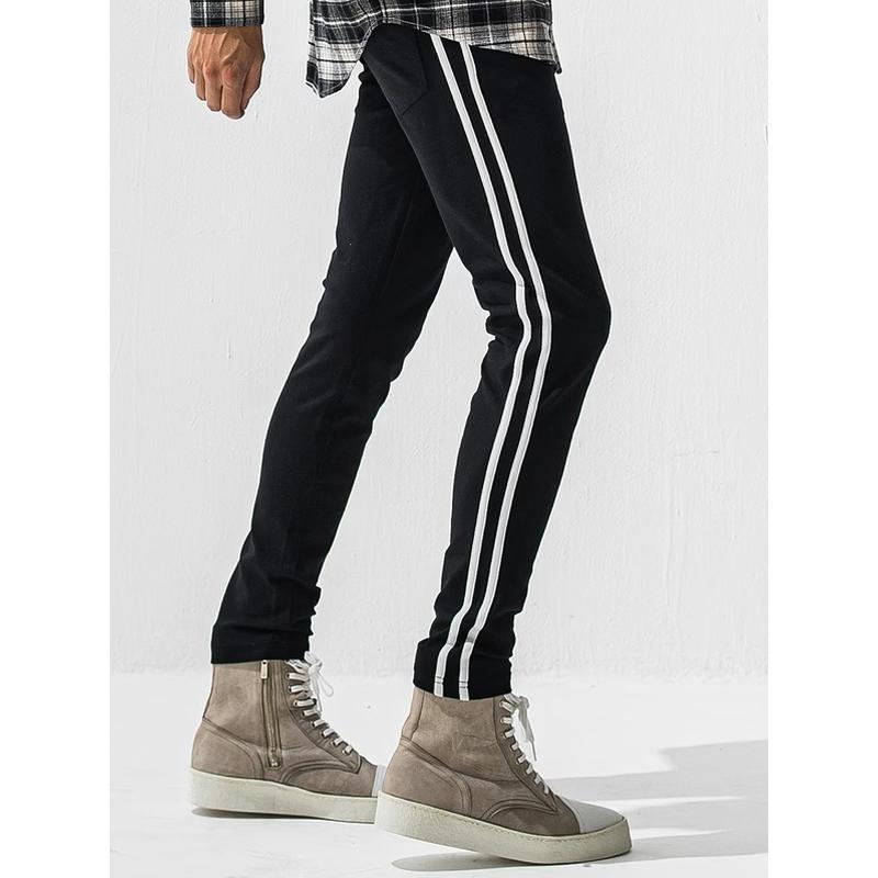 (予約品）1〜2月入荷予定/42TH RESOUND CLOTHING・リサウンドクロージング/SUPER TIGHT TAPERD Blind LINE PT/BLACK | RESOUND CLOTHING