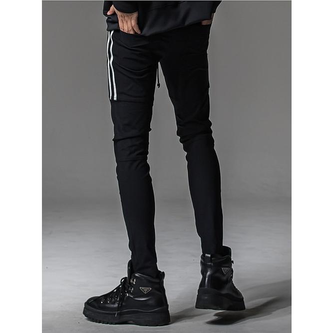 RESOUND CLOTHING・リサウンドクロージング/SUPER TIGHT TAPERD Johnson LINE NYLON PT/BKWH | RESOUND CLOTHING | 02