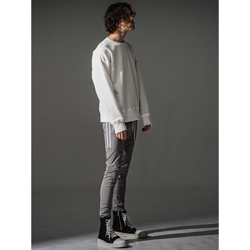 (予約品）8〜9月入荷予定/41TH RESOUND CLOTHING・リサウンドクロージング/SUPER TIGHT TAPERD Johnson LINE NYLON PT/GREYWH | RESOUND CLOTHING | 07