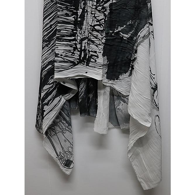 SALE40%OFF/nude:masahiko maruyama ・ヌード:マサヒコマルヤマ/Rayon Chiffon Inkjet Print STOLE/Face Print | nude:masahiko maruyama | 04