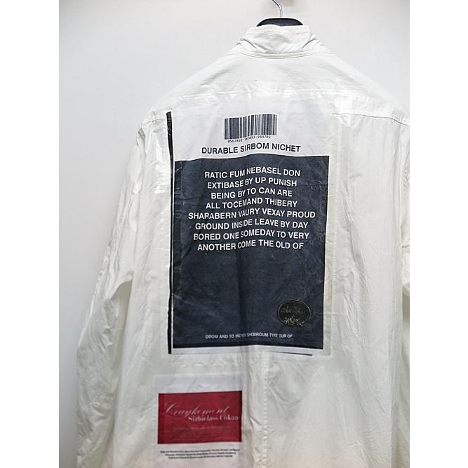 SALE60%OFF/nude:masahiko maruyama ・ヌード:マサヒコマルヤマ/LONG SHIRT COAT WITH MULTI PATCHES (POSTER PRINT)/Off White | nude:masahiko maruyama | 06