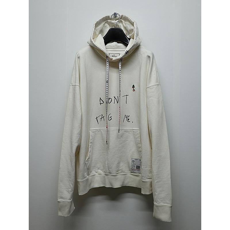 Maison MIHARA YASUHIRO・メゾン ミハラヤスヒロ/French Terry DON'T TAG ME. SWEAT HOODIE/WHITE | MAISON MIHARA YASUHIRO